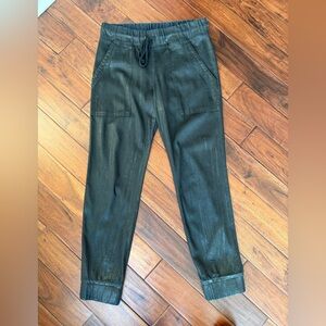 Bella Dahl Charcoal Waxed Jogger Pants XS